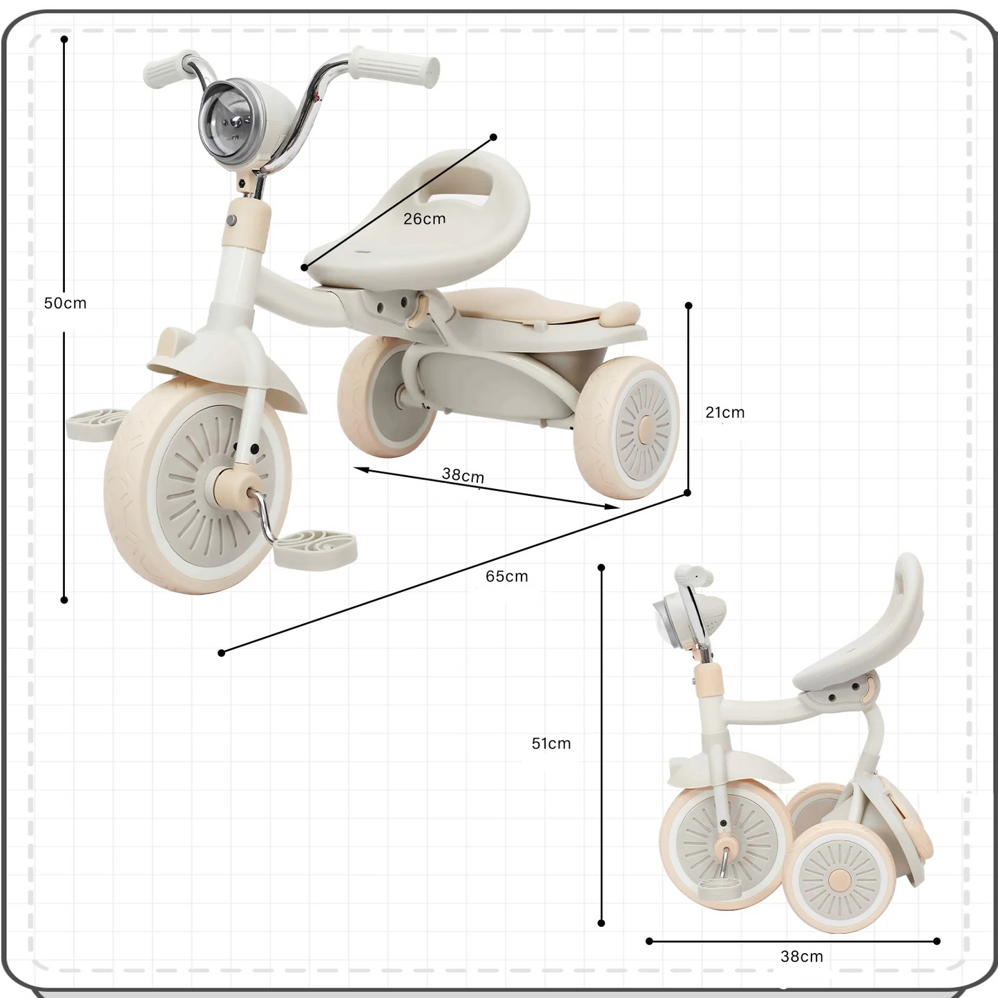 Tricycle pliable pour enfant