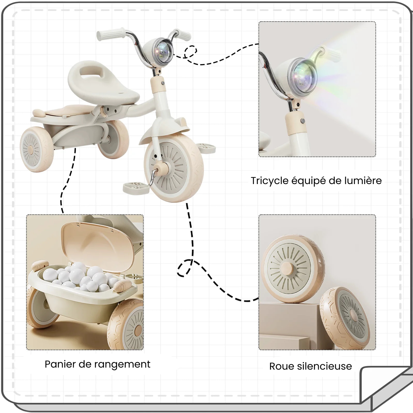 Tricycle pliable pour enfant