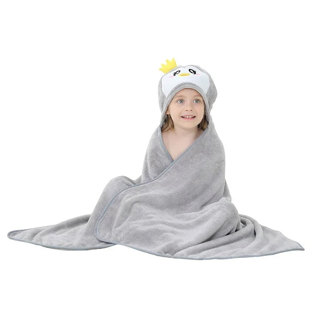 Serviette de bain à capuche
