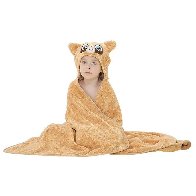 Serviette de bain à capuche