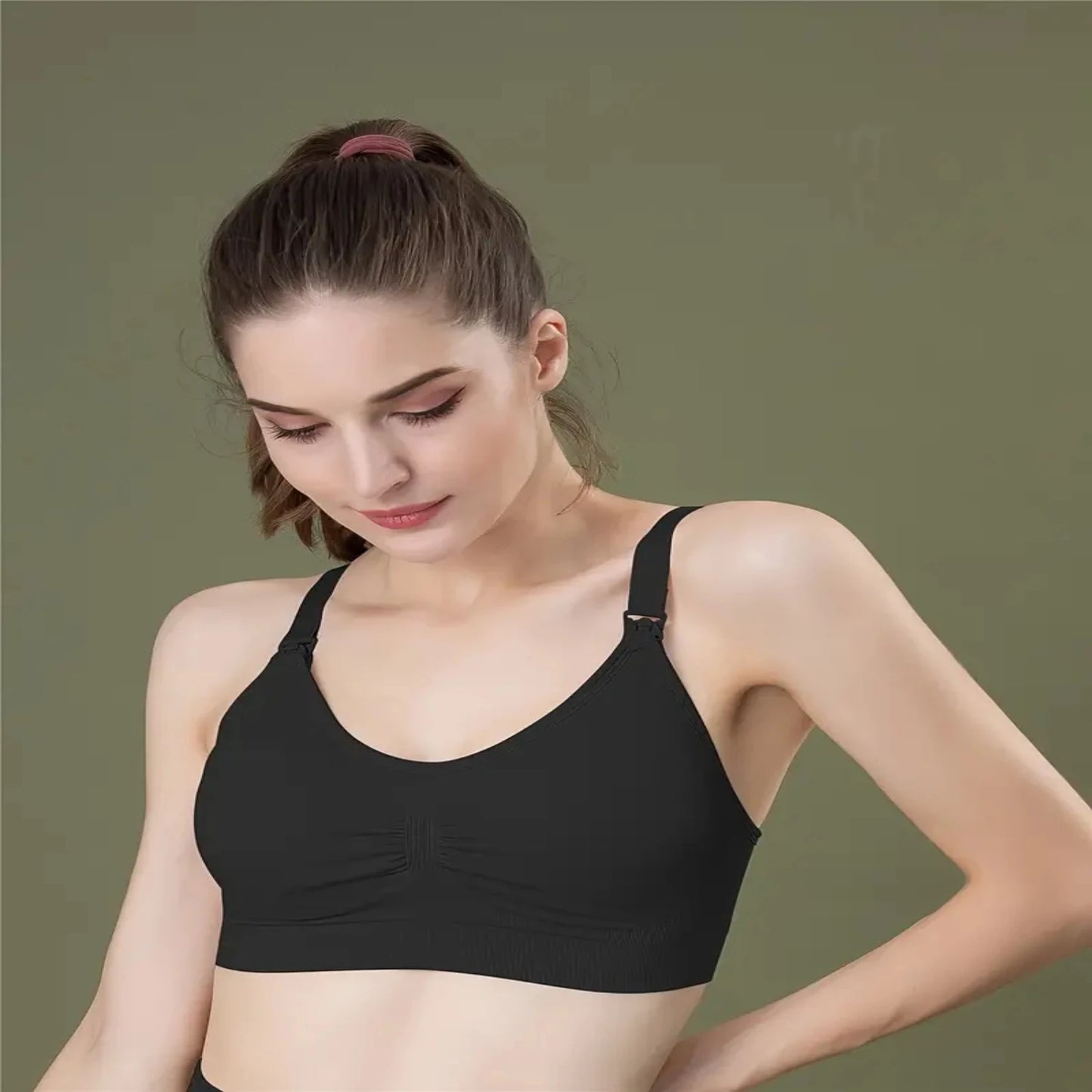 Soutien-gorge d'allaitement de maternité push up sans anneau d'acier