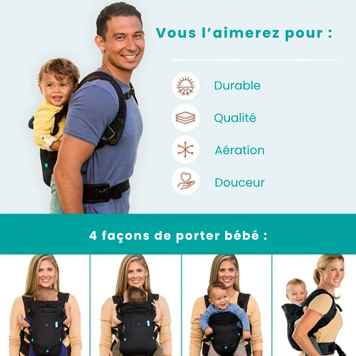 Porte-bébé multifonctionnel