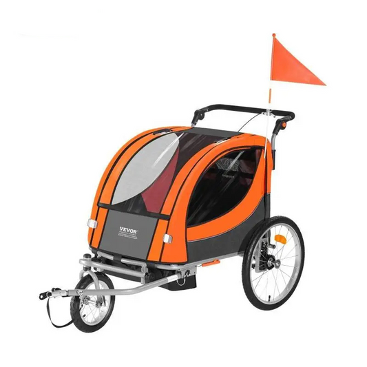 Remorque à vélo pour enfants convertible en poussette